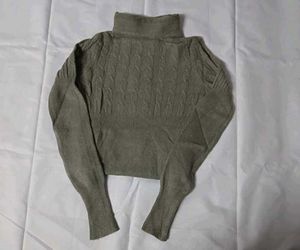 Turtle Neck Woolen Top