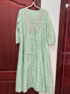 Vark by Westside Mint Green Kurta Set with Dupatta