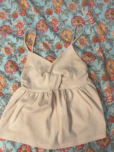 Cute Beige Cami Top