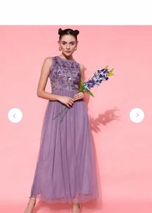 Purple Embellished Gown