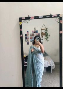 Elegant Light Blue Saree