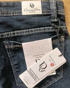 Cristian dior denim wide straight fit jeans