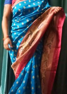 New Art Silk Saree With Running Blouse Piece