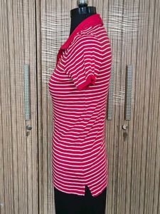 Classic Striped Polo T-Shirt