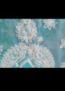 Blue Chikankari Kurti with inner