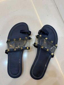 Stylish Studded Clear Strap Sandals
