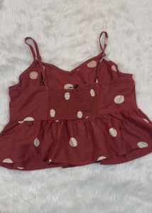 ONLY Polka Dot Crop Top