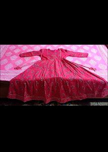 Elegant Red Printed Kurta