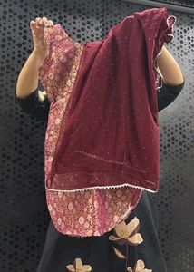Elegant Banarasi Kurta Salwar Set for Navratri