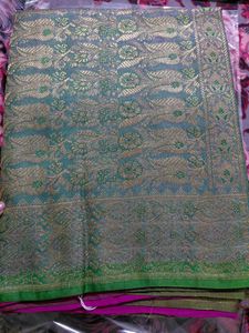 Purple Banarasi Silk Saree