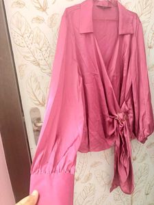 Vero Moda Satin Wrap Blouse