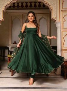 Elegant Green Kurta Set with Dupatta