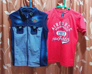 T shirt and jacket