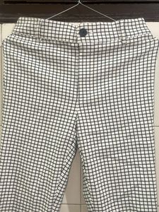 Chic Checked Slim Fit Trousers