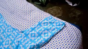 Blue Cotton Kurta Set with Dupatta
