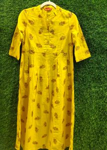 Yellow Printed dress