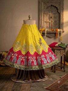 Vibrant Peacock Lehenga Choli Set