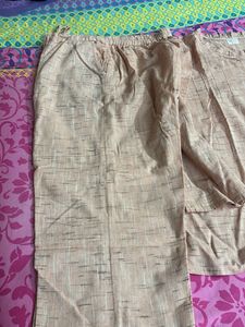 Peach Textured night suit