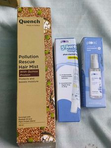 Quench Pollution Rescue Hair Mist & Plum Serum
