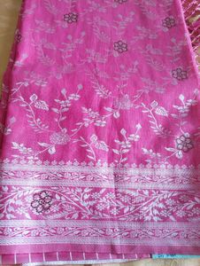 Beautiful BabyPink Saree with Swarovski work