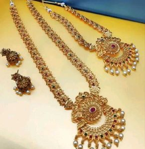 New Exquisite Indian Gold Necklace Set