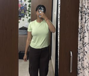 Casual Light Green T-Shirt