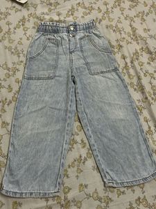 Wide Leg Denim Pants