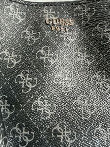 Guess 1981 Monogram Tote Bag - Black