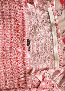 Cute Pink Smocked Heart Top( never worn)