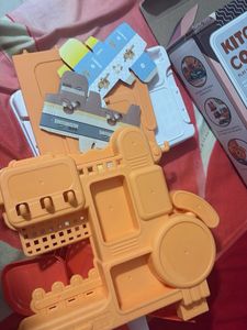 Orange Kitchen Pretend Play Toy Set