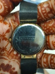 Giordano Blue Dial Rose Gold Watch
