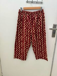 Printed Maroon Palazzos