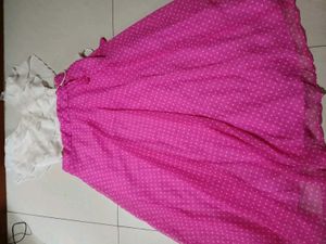 Chic Ruffled Crop Top &amp; Polka Dot Skirt Set