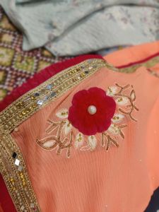 Georgette Saree With Blouse