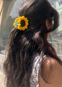 Flower Claw Hair Clip