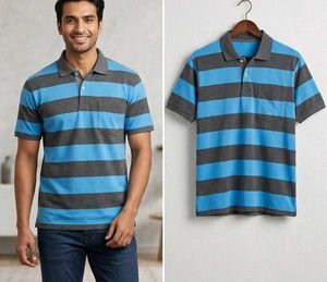 Striped Polo T-Shirt