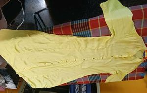Yellow Avaasa Button Top