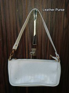 Stylish White Clutch Bag