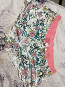 Floral Print Pajama Shorts