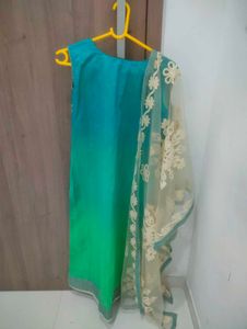Elegant Teal Green Kurta Set with Dupatta