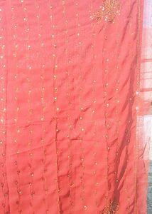 Maroon Color embroidered Saree