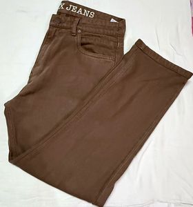 Brown Classic Fit Jeans