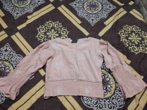 Peach colour Crop top