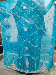 Fairy Blue Color Lehnga With Chunni