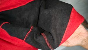 Red 1/4 Zip Pullover Sweatshirt