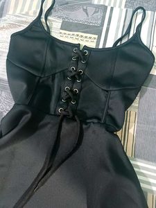 Sexy Korean Black Mini Dress