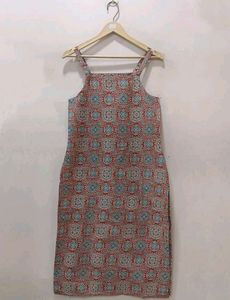 Bohemian Print Sleeveless Kurta