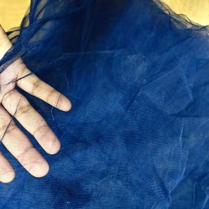 Royal Blue Net Dupatta