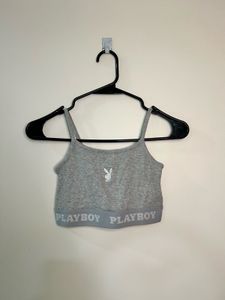 Playboy Grey Sports Bra