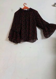 Chic Floral Print Blouse